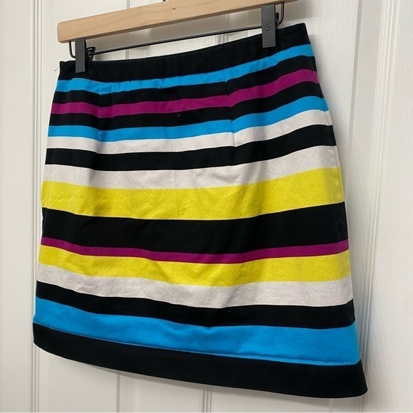 Worthington Striped Pencil Skirt Multicolor Size 6 Side Zip - Picture 7 of 13